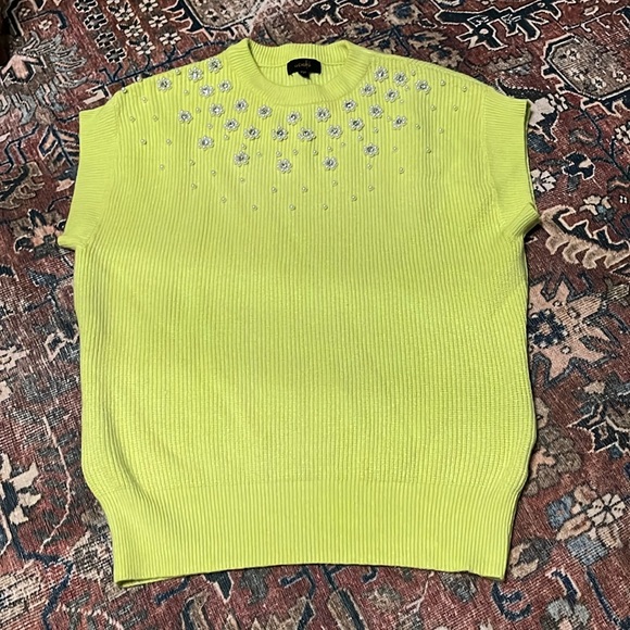 ontwelfth Sweaters - Ontwelfth Neon Sweater With Pearls